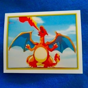 CHARIZARD STICKER NO. 123 POKEMON SERIE 2 COLLECTION MERLIN 2000